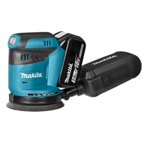 Makita DBO180RTJ 18V 125 mm ponceuse excentrique 2x 5.0Ah dans Mbox