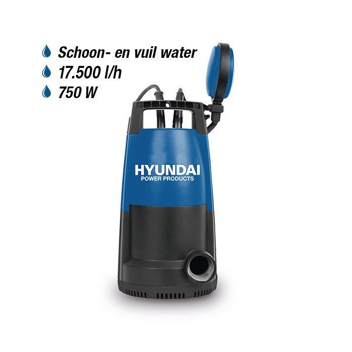 Hyundai Pompe Submersible 750W  Gereedschap Gereedschapdeal